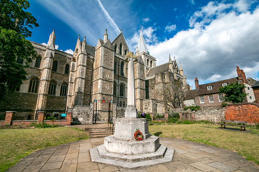War Memorial near Rochester Cathedral in Kent, England