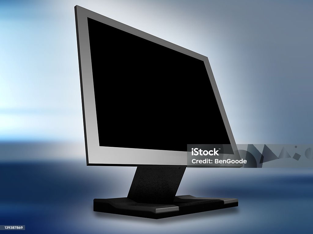 Monitor a schermo piatto - Foto stock royalty-free di Affari