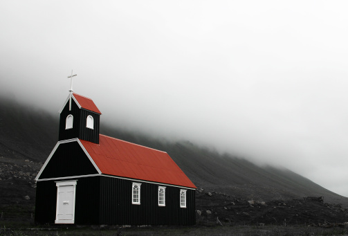 Old country church in Iceland