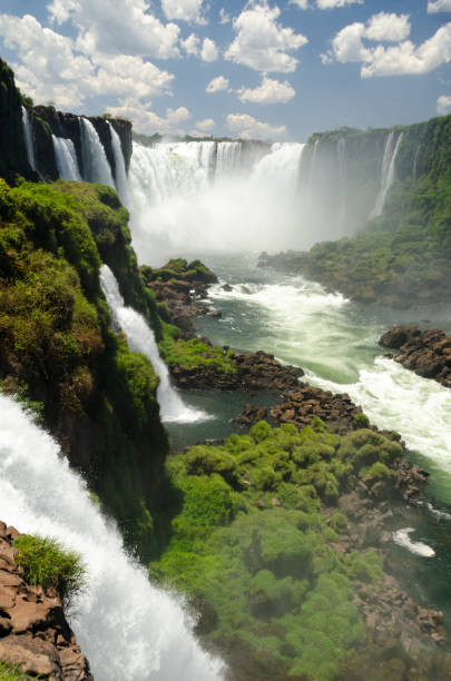 istock Iguacu Falls, Devil's Throat from Iguacu National Park viewing platform in Brazil 1393888005