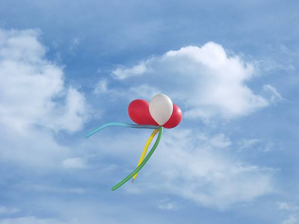 Flying Balloons stock photo