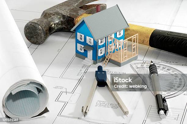 Home Renovation Stock Photo - Download Image Now - Architecture, Blueprint, Construction Industry