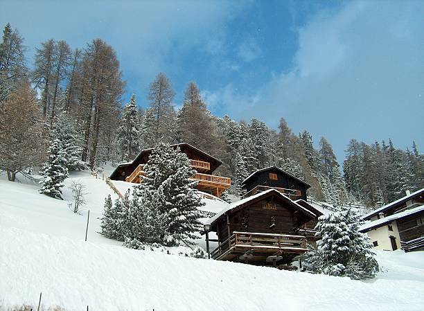 Swiss chalets - Chandolin, Valais, Switzerland
