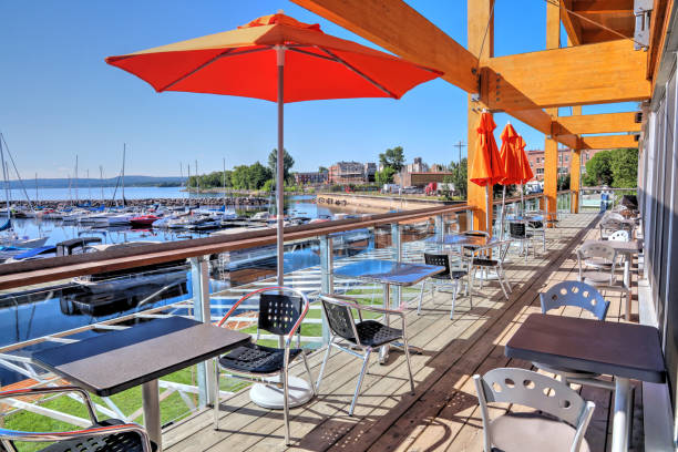 Marina Patio in Beautiful Summer Day