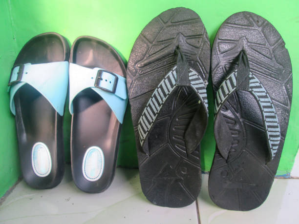 istock Two pairs of sandals 1393893541