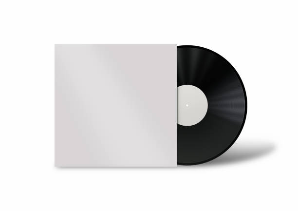 istock Mockup of a vinyl record and cover 3d render 1393902032