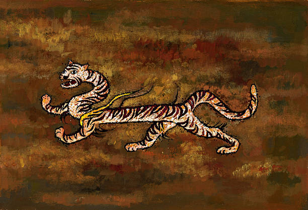 Tigre - illustrazione arte vettoriale