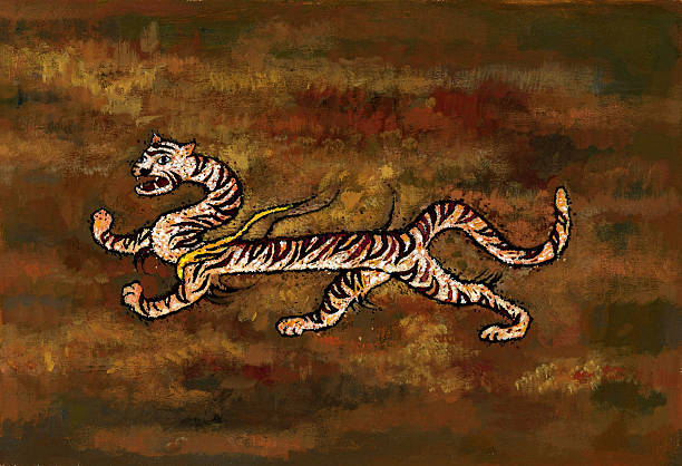 Tigre - ilustração de arte em vetor