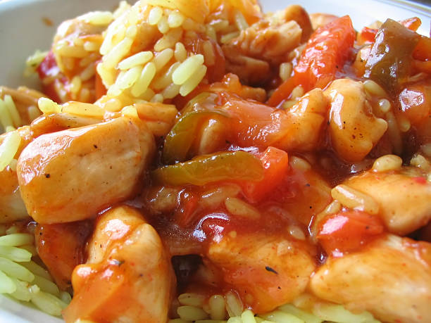 sweet chicken with yellow rice #2
