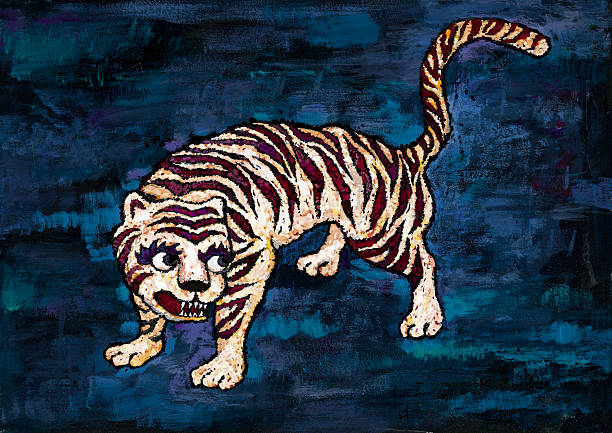 Tigre - illustrazione arte vettoriale