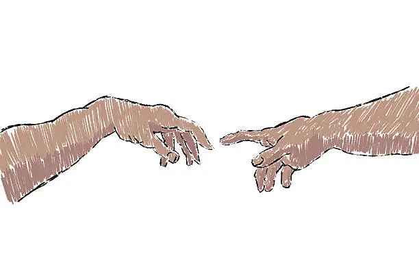 illustration (by me) of hands