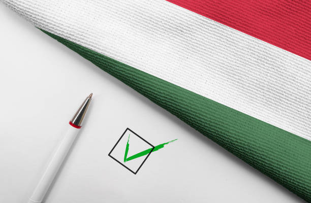istock Flag of Hungary and check mark 1393917672