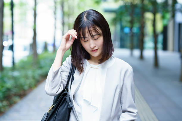 istock Woman with a tired look 1393917776