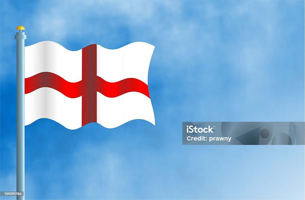 England National flag of England. British Culture stock illustration