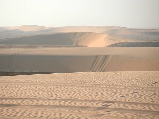 Sand dunes, Qatar stock photo