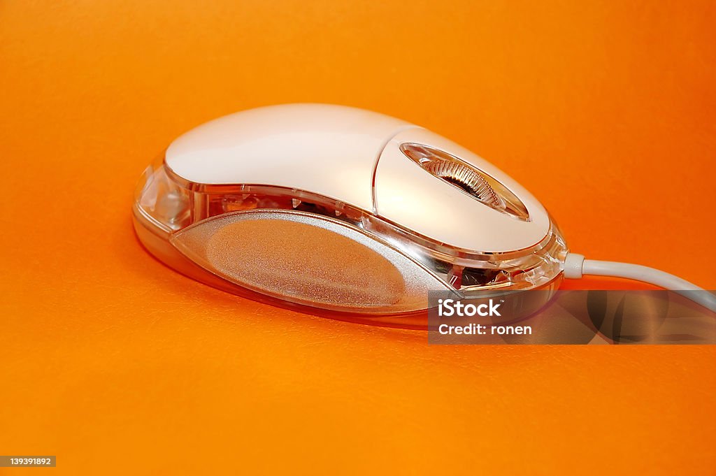 Computer Mouse - Foto stock royalty-free di Arancione