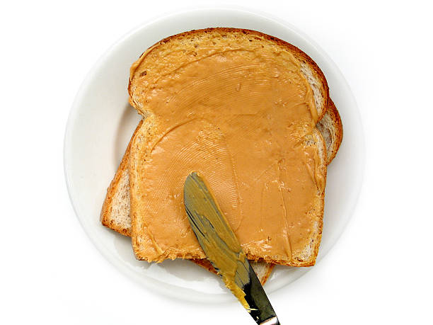 Sanduíche de Manteiga de Amendoim - fotografia de stock