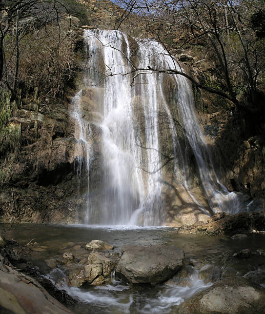 Escondido Falls Malibu California stock photo