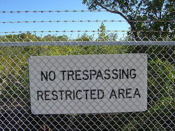 istock Airport Fence Sign 139392361