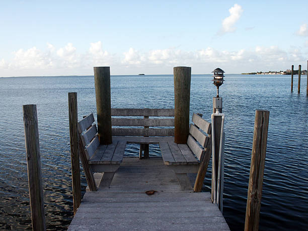 Florida Keys Dock stock photo