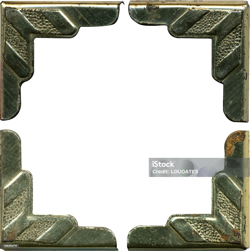 Tutti i quattro angoli in metallo anticato - Foto stock royalty-free di Angolo - Descrizione
