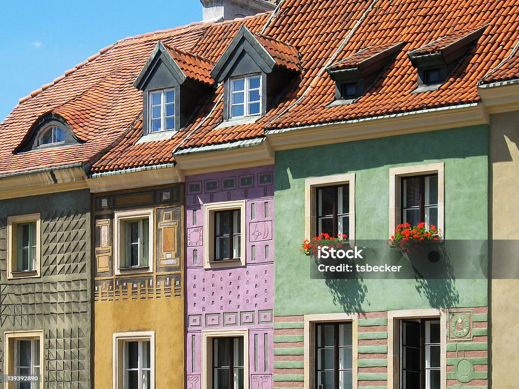 3 Rowhouses - Foto de stock de Anticuado libre de derechos