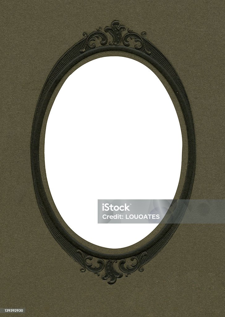 Antiquariato cornice ovale - Foto stock royalty-free di Antico - Vecchio stile
