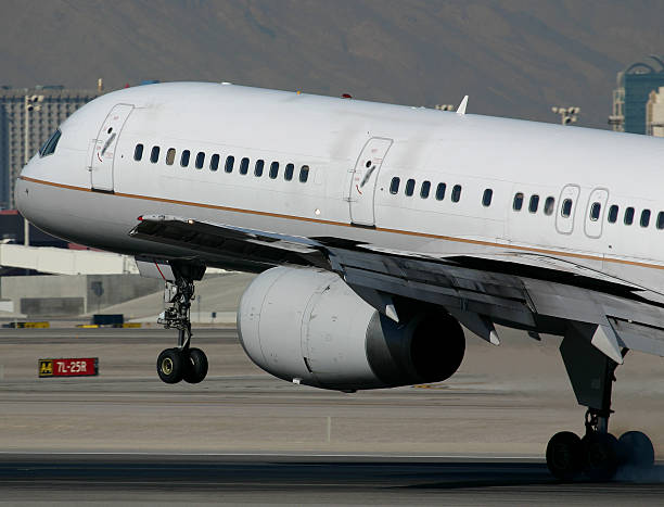 Aereo atterra - foto stock