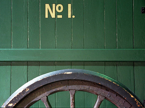 no. 1 train car stock photo