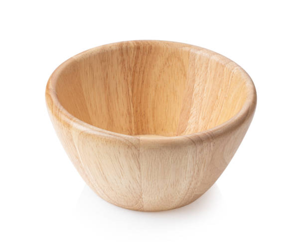 istock Wood bowl isolated on white 1393931551