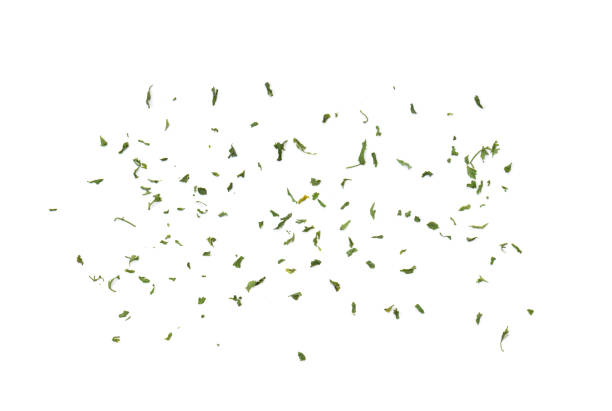 istock Dried parsley isolated on a white background 1393931559