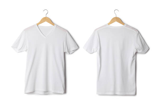 istock White T shirt mockup hanging isolated on white background with clipping path 1393933743