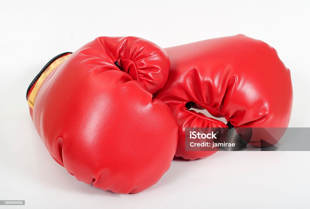 Guanti da boxe - Foto stock royalty-free di Colpire con un pugno