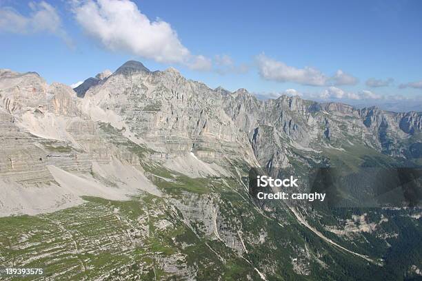Mountain From Helicopter Stock Photo - Download Image Now - Flying, Green Color, Helicopter