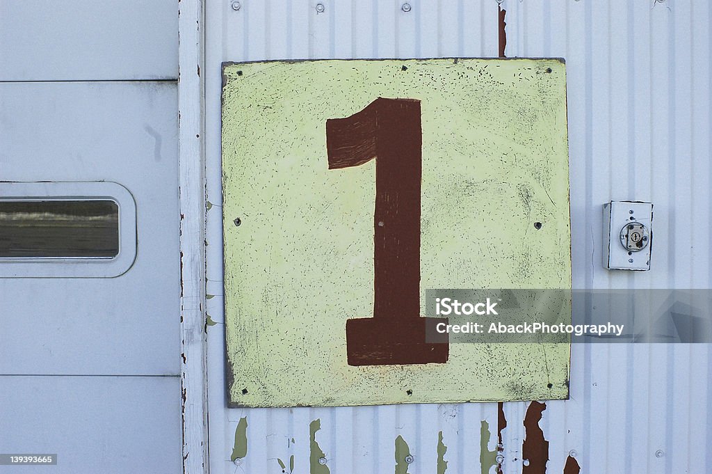 Number One Sign Stock Photo - Download Image Now - Door, Horizontal, House  - iStock