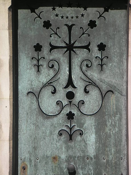 Tumba puerta-Cemetiere Montmartre - foto de stock