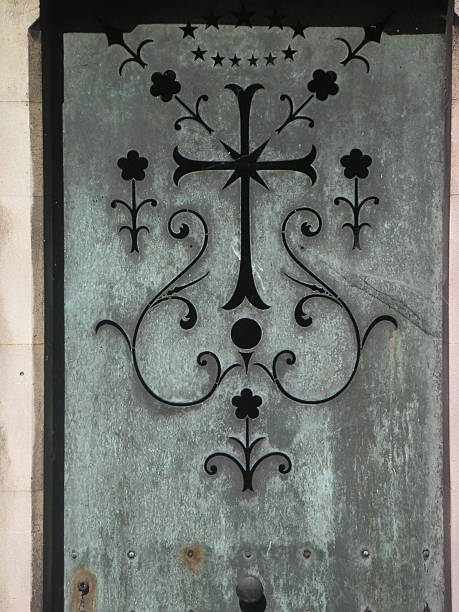 Grave porta-Cemetiere Montmartre - foto de acervo