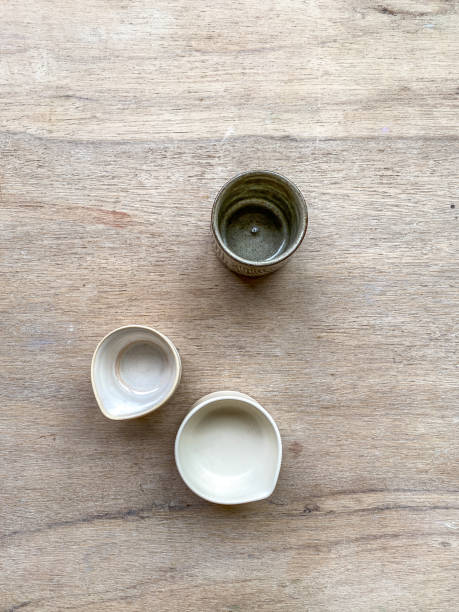 istock Handmade Stoneware Jugs and Cup 1393948435