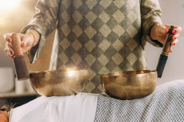 istock Tibetan Singing Bowl in Sound Therapy 1393948521