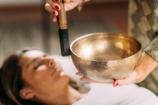 istock Tibetan Singing Bowl in Sound Therapy 1393950264