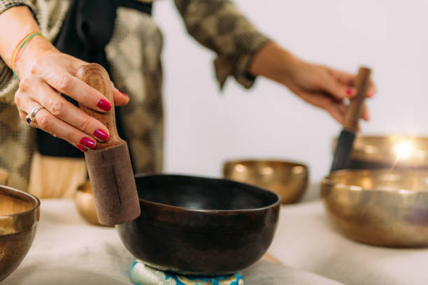 istock Tibetan Singing Bowl in Sound Therapy 1393951895