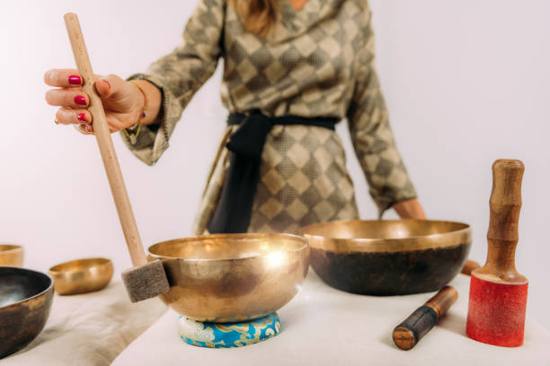 istock Tibetan Singing Bowl in Sound Therapy 1393953053
