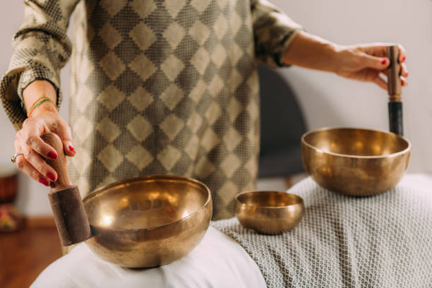 istock Tibetan Singing Bowl in Sound Therapy 1393953084