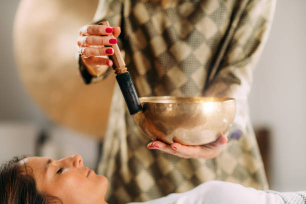 istock Tibetan Singing Bowl in Sound Therapy 1393953235