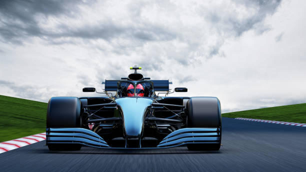 istock black race car driving on a race track 1393962926