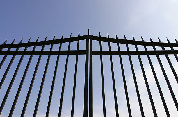istock Black Steel Gates 139396342