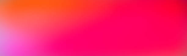 istock Wide vibrant backdrop american pink. Colorful vibrant defocused horizontal banner deep pink. 1393966842