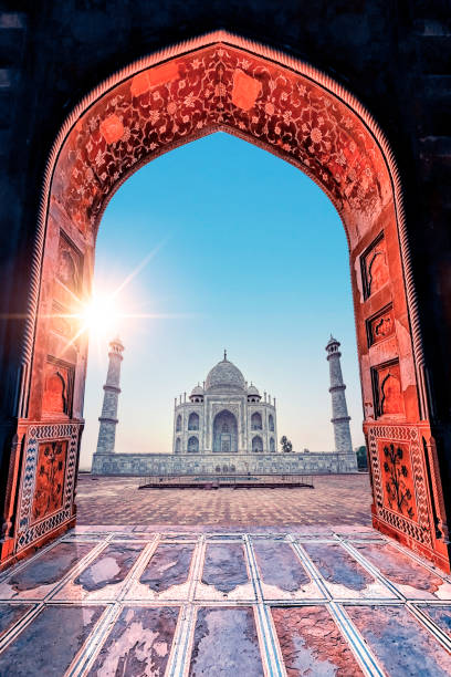 istock Taj Mahal mausoleum in Agra 1393968948