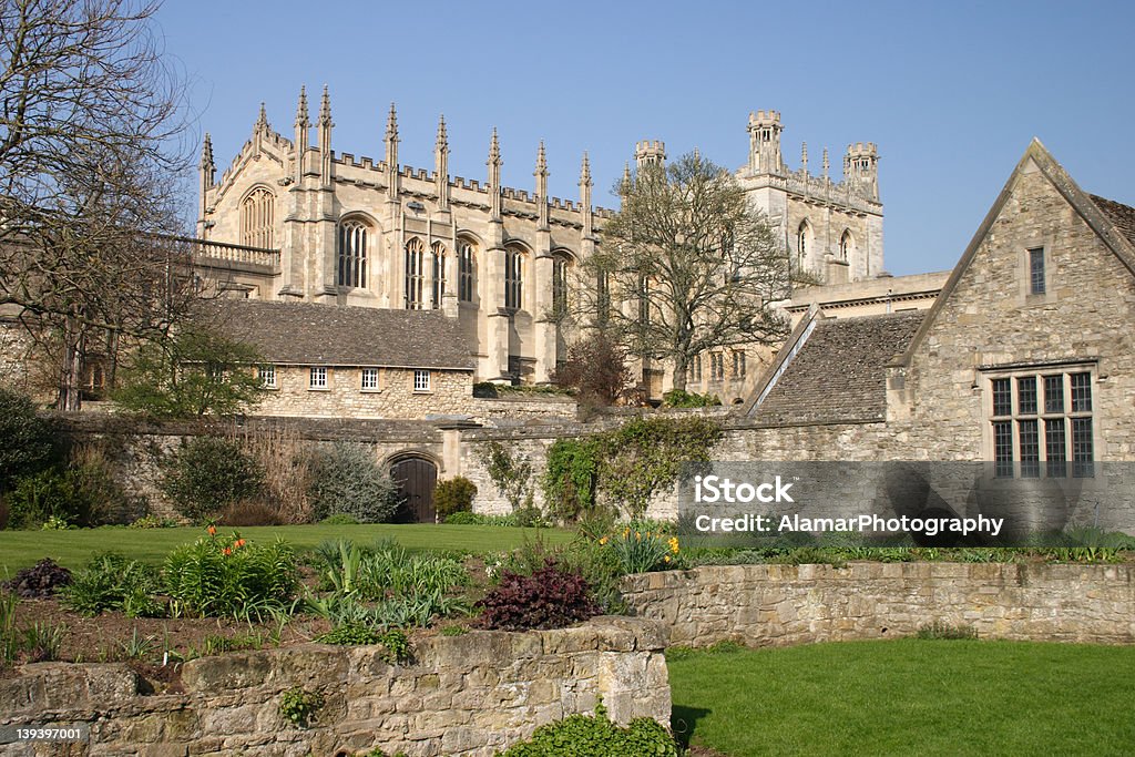 Oxford Cathedral,Christ Church Oxford Cathedral,Christ Church catherdral in the background with the college building in foreground Oxford - England Stock Photo