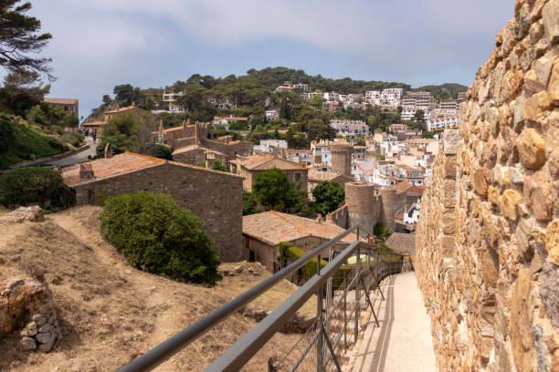 Walled fortress in Tossa de Mar on the Costa Brava